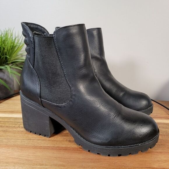 Dirty Laundry Levi Block Heel Chelsea Boot Creeper Size 9 - Picture 2 of 13